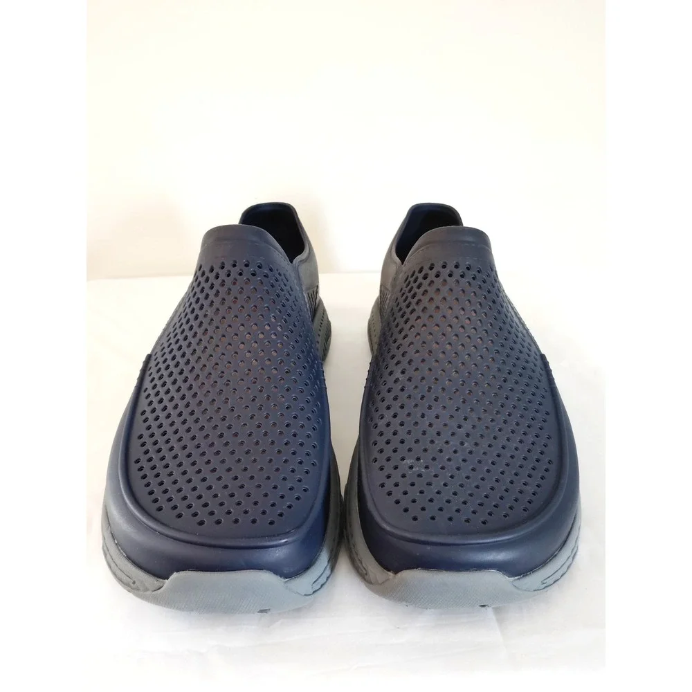 Skechers Men 13 Navy Foamies Perforated‎ Slip-On Water Sport Comfort Beach Shoes